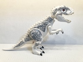 Authentic Lego Jurassic World White Indominus Rex Figure from 75919, Retired