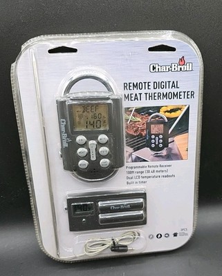 CharBroil Remote Digital Meat Thermometer & receiver programable - 100ft Range
