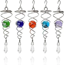 5pcs Wind Spinner Tail Gazing Ball Spiral Stabilizer Tails for Multicolor 