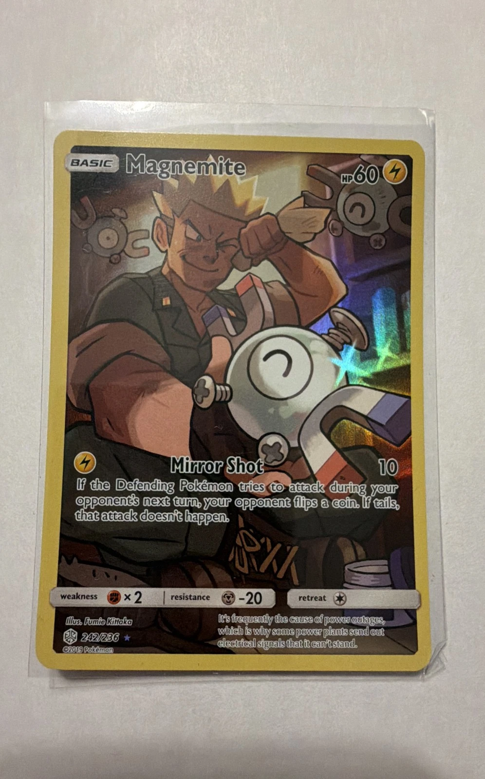 Magnemite (Secret) 242/236 Sm-Cosmic Eclipse Holo