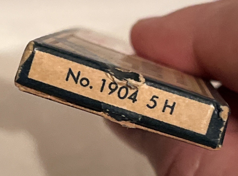 Rare Vintage J. S. Staedtler Mars Lumograph Drawing Leads No 1904 5H New