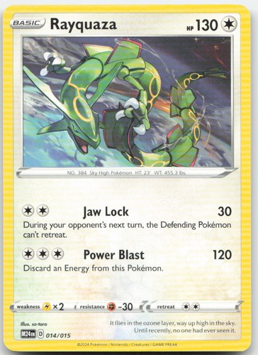 Rayquaza 014/015 McDonald's Promos 2024 Pokemon TCG NM