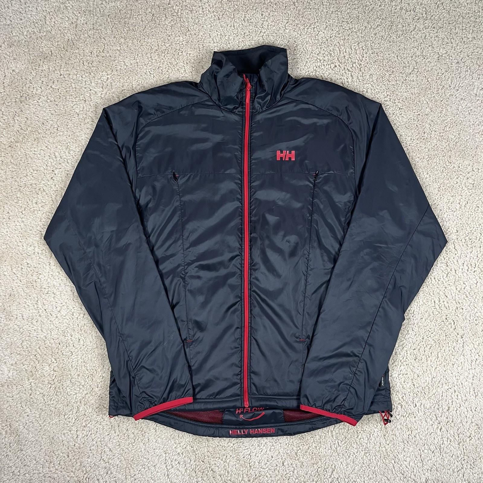 Men’s Helly Hansen H2 Flow Polartec Windbreaker Z… - image 1