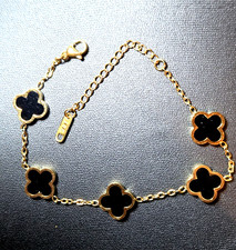 Black Clover Bracelet 7 Inches Adjustable Size Brand New