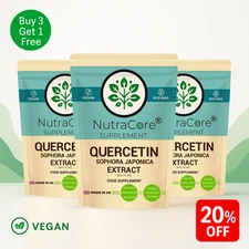 Quercetin Capsules 550mg-(Sophora Japonica 98%)-100%Natural-Brain &Heart-180Caps