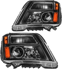 Terrain Headlight Assembly 2016-2017 Black Housing Amber