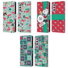 FUNDA LIBRO DE CUERO NAVIDAD CACAHUETES PERSONALIZADA PERSONALIZADA PARA TELÉFONOS SAMSUNG 4