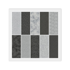 Gray Black JELLY ROLL: 20 2 1/2" x 44" Strips, 100 Quilting Cotton Fabric