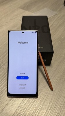 used Samsung Galaxy Note 20Gold Ultra 5G 128GB N981U/N986U Factory Unlocked 