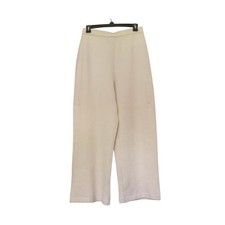 St. John Collection by Marie Gray Santana Ivory Cream Knit Pants Wool Size 8