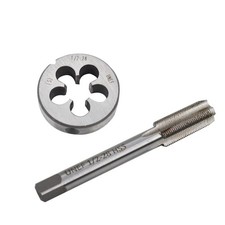 HSS Gunsmithing Tool 1/2"-28 Tap and Die Set (1/2" x 28) 22LR 223 5.56 9mm