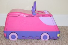 Vintage 1995 Pound Puppies Van Bus Circus Playground Play Set w/ Grey Puppy