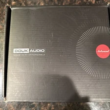 Douk Audio T9 Tube Phono Stage Preamp MM/MC 6E2 Level Meter Stereo Preamplifier