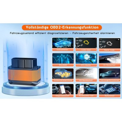 Bluetooth OBD2 Diagnosegerät ELM327 Scanner Adapter Android Windows DE