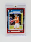 2024 Panini Donruss Rated Rookie Bo Nix #369 Optic Preview Red Wave Prizm (RC)