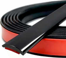 Universal Glossy Body Side Molding Trim Self Adhesive W1inch L20feet Black
