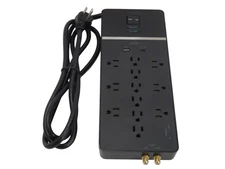 Rocketfish 12-Outlet Surge Protector USB/USB-C 4680 Joules-Free Shipping
