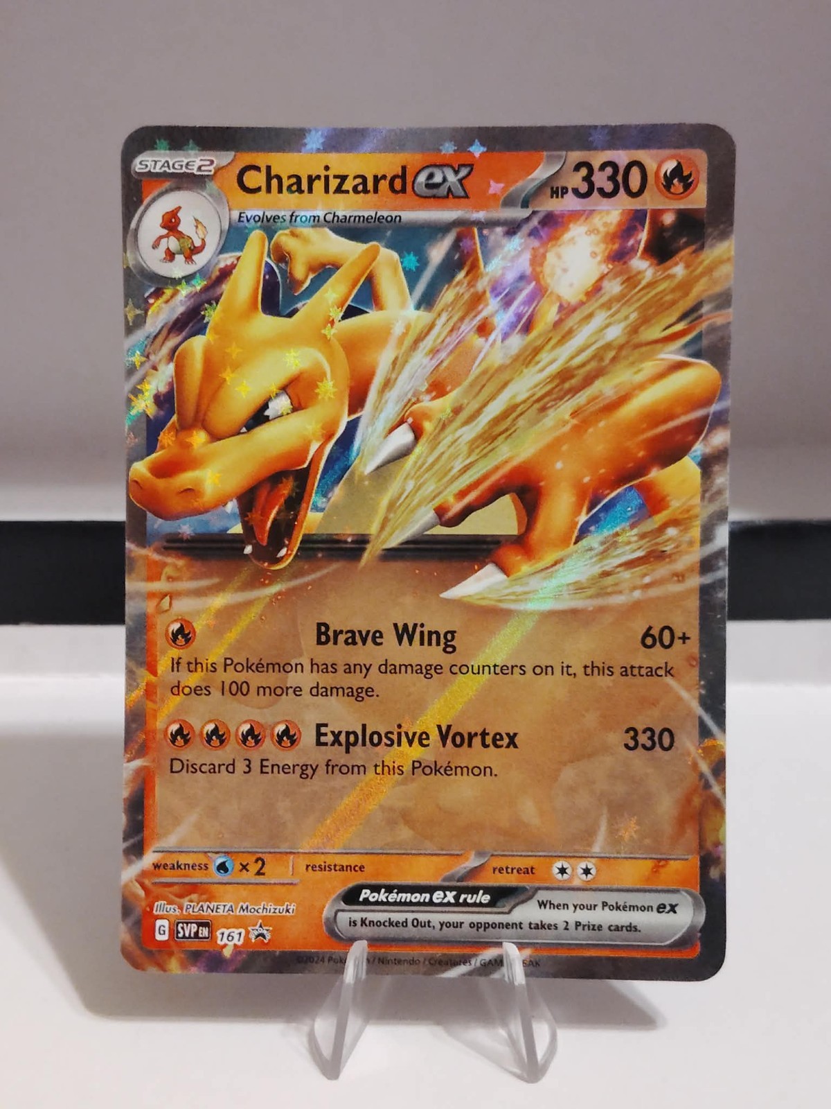 Pokemon TCG Scarlet & Violet Charizard EX 161 Promo Holo Card