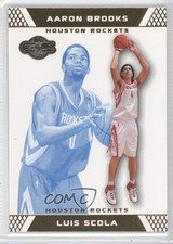 2007-08 Topps Co-Signers Gold Blue 13/89 Luis Scola Aaron Brooks #99 00ah