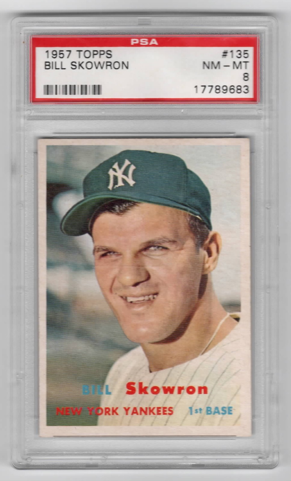 1957 Topps Baseball #135 Bill Skowron PSA 8