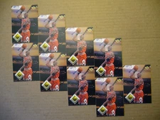 LOT of 9 - FLEER 1993-94 MICHAEL JORDAN NBA BASKETBALL CARDS #438 - GRADABLE -EX