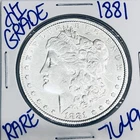 1881 MORGAN SILVER DOLLAR AUTHENTIC HI GRADE U.S. MINT COIN FREE SHIPPING 7649