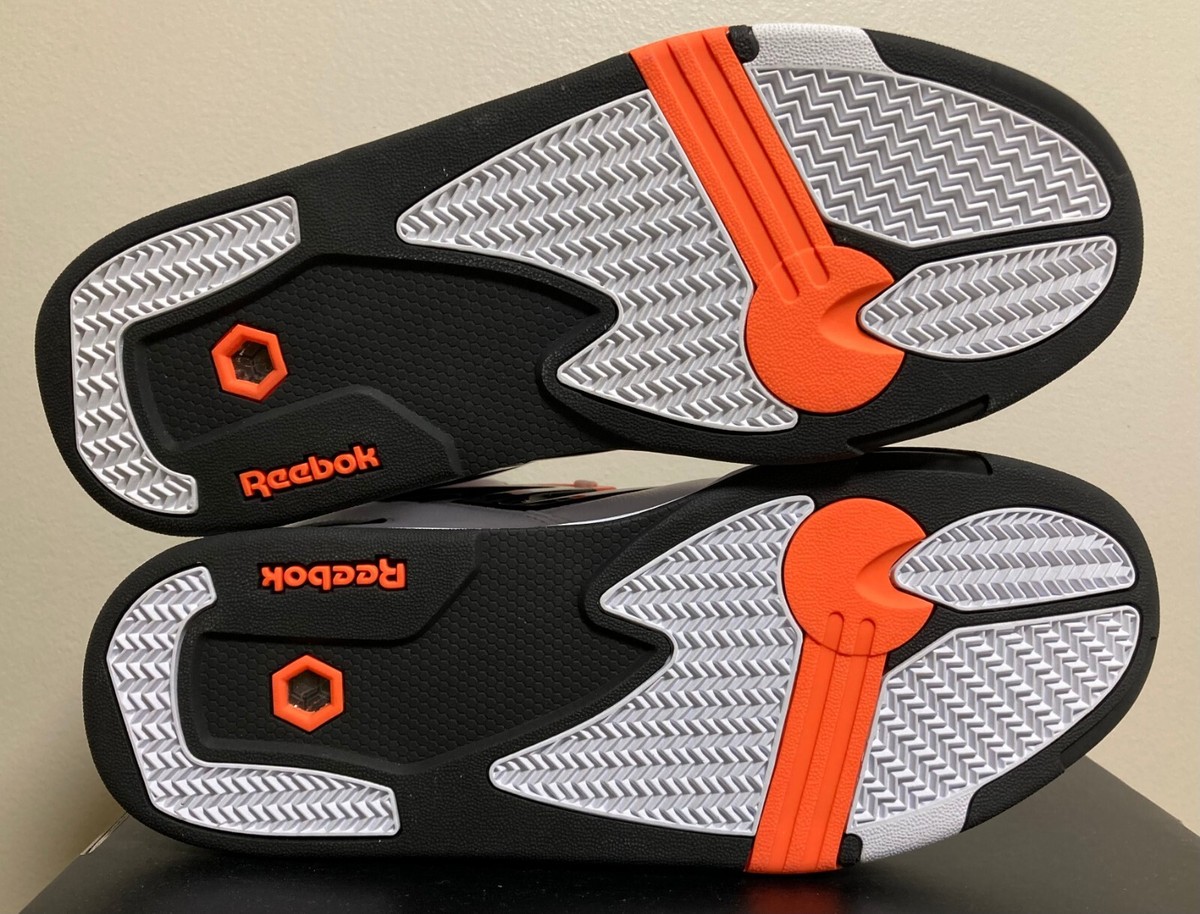 Reebok Pump Omni Zone II 2 white/black/orange, size 10 NEW G57540