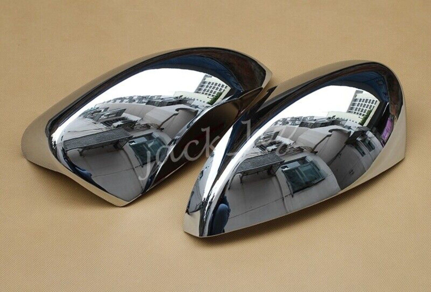 Chrome Side Rearview Mirror Cover Cap Replace For 2013-2019 Ford Kuga Escape~