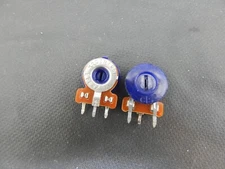 CTS X201R105B THUMBWHEEL TRIM RESISTOR TRIMMER 1M OHM 20% - LOT OF 2 - FAST SHIP