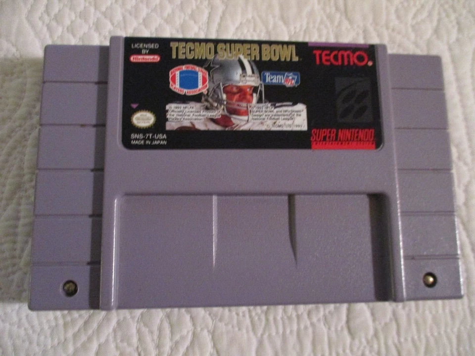8 SUPER NINTENDO Carts -Tecmo Super Bowl,Tetris Attack,Super Mario World -Tested - Image 3 of 4