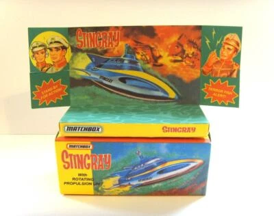 MATCHBOX - STINGRAY SUBMARINE - Superb custom display box and tray ONLY.