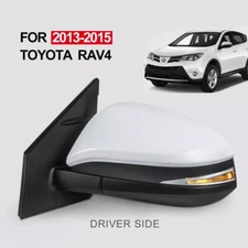 Left Driver Side Mirror For 2013-2015 Toyota RAV4 Power Heated Turn Signal