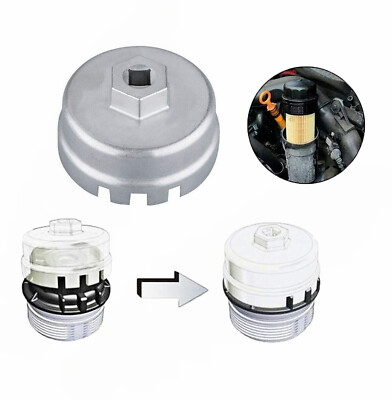 64mm 14 Flute Oil Filter Wrench For Toyota Prius, Corolla - 1.8L Engine Compatible