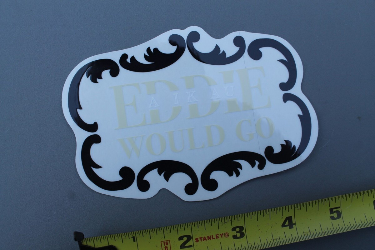 Eddie Would Go Aikau T&C Surf Surfboards Hawaii Black White OG