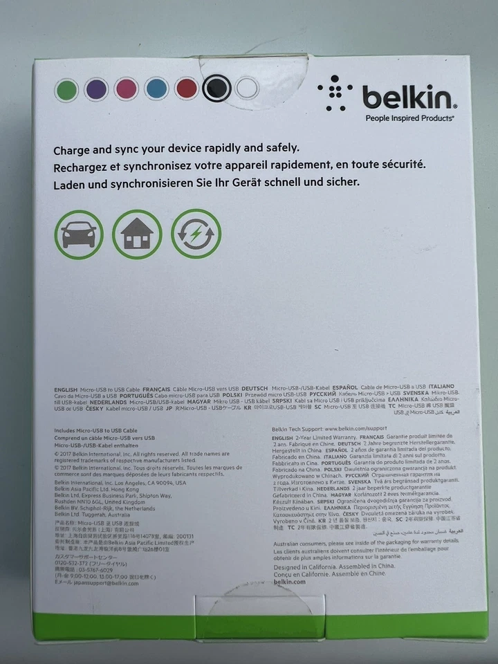 Belkin MIXIT Micro-USB to USB Charge Sync 4' Cable - Black - Free Shipping - Image 2 of 4