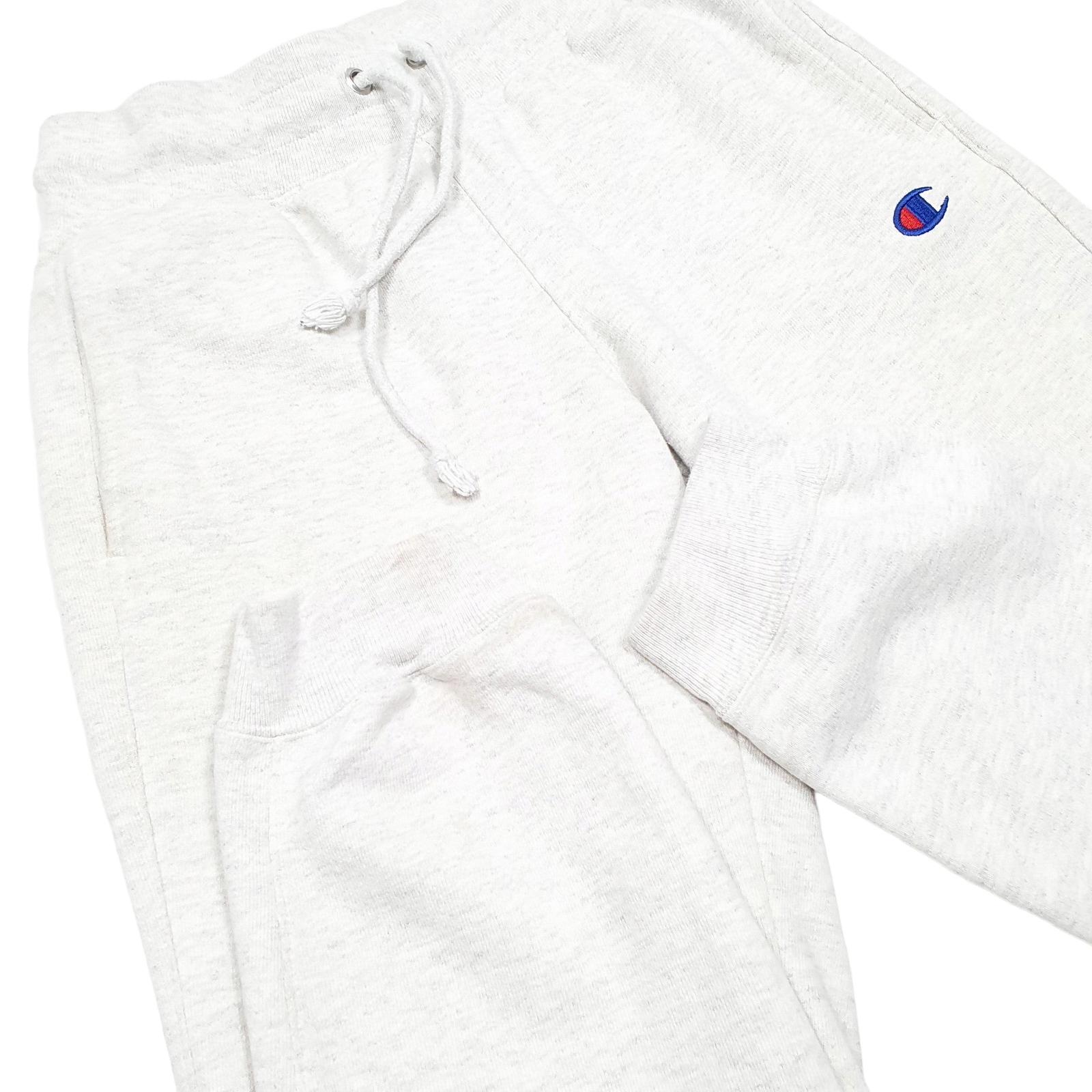 CHAMPION Reverse Weave Jogger Trousers Cotton  &  Polyester Grey Mens W24 L26 image 4
