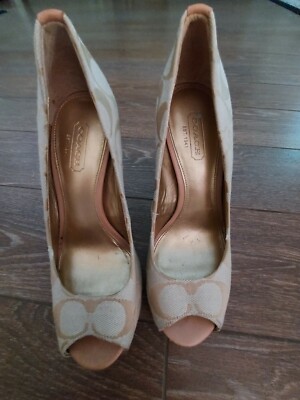 Coach Open Toe Women's Heels Shoes Size