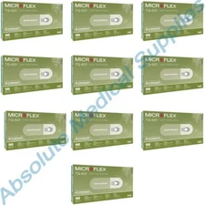 *1,000-Gloves* MicroFlex Soft White PF Hydrasoft Nitrile Exam Large TQ-601-L