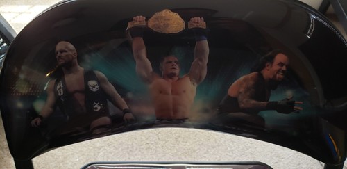 WWE Wrestlemania Sedia Pieghevole Showcase Of The Immortals Cena Undertaker HHH - Foto 3 di 3