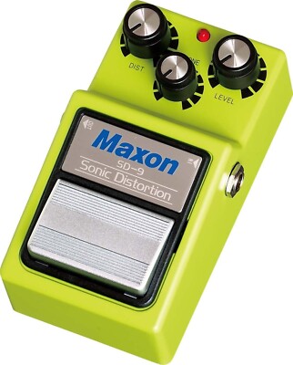 Maxon SD9 Sonic Distortion Guitar Effects Pedal Distortion/Tone/Level NEW