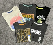 Boys’ Cool Graphic Cotton Blend T-Shirts Size XS 6-7 NWT