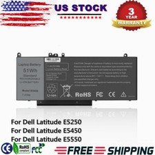 G5M10 Battery for Dell Latitude E5450 E5550 E5250 Notebook Laptop 15.6" 8V5GX