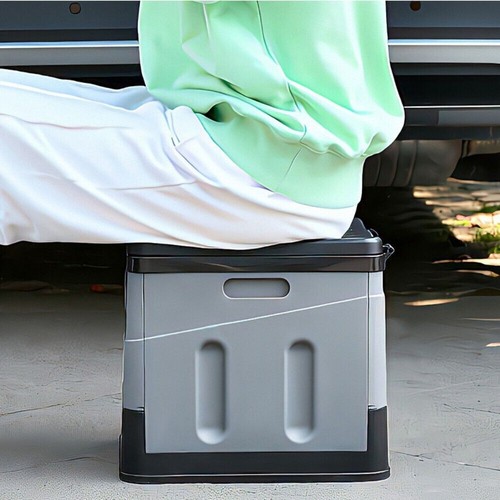 20ML Portable Toilet Multi-function Folding Toilet with Lid for Hiking Tent Car - Picture 9 of 12