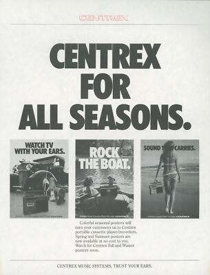 1977 Centrex Electronics Car Stereo Audio HiFi Dealer Ad Copy Samples Lot
