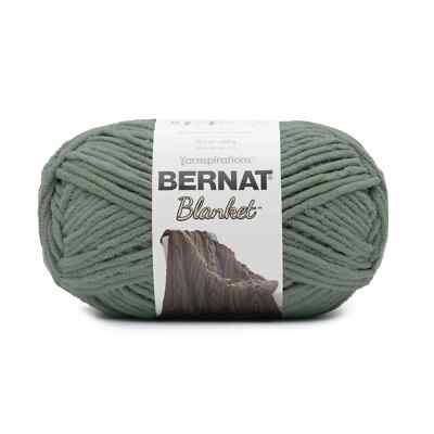 Bernat Blanket Yarn Skein “Smoky Green”