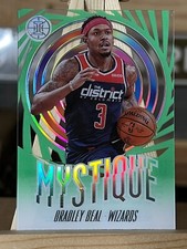 2019-20 Illusions Bradley Beal Wizards Mystique Emerald Green Clear Parallel