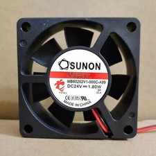 1 Pc. New MB60202V1-000C-A99 Inverter Cooling Fan 6020 DC24V 1.8W 2Pin