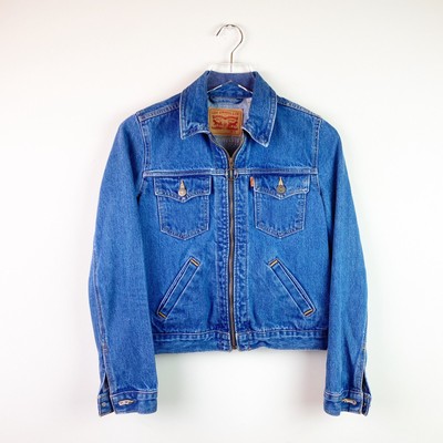 levi cropped denim jacket