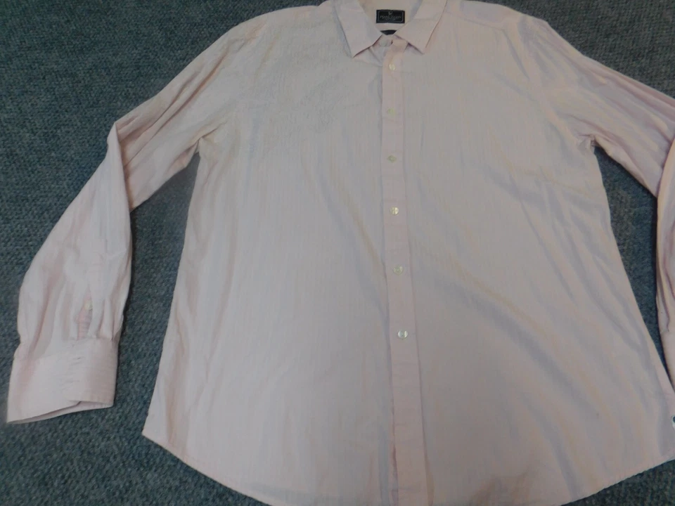 Marc Ecko Mens Shirt Extra Large pink graphic casual button up - Image 3 of 4
