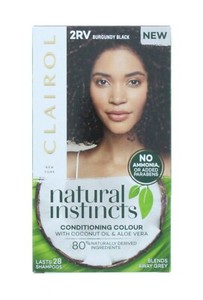 Clairol Natural Instincts 2RV Burgundy Black Semi ...